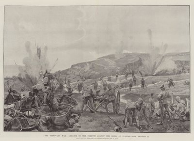 La guerre du Transvaal, avance des Gordons contre les Boers à Elandslaagte, 21 octobre - Richard Caton Woodville junior